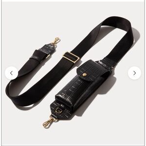 Bandolier black Lana crossbody crocodile/croc sunglasses strap No CASE**nip/nwt